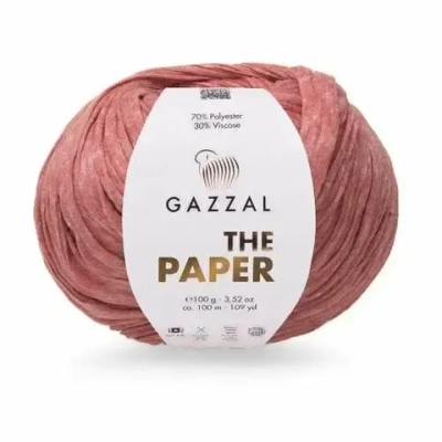 Пряжа GAZZAL The Paper 100 гр. 100 м цвет 3968 30% Вискоза, 70% Полиэстер