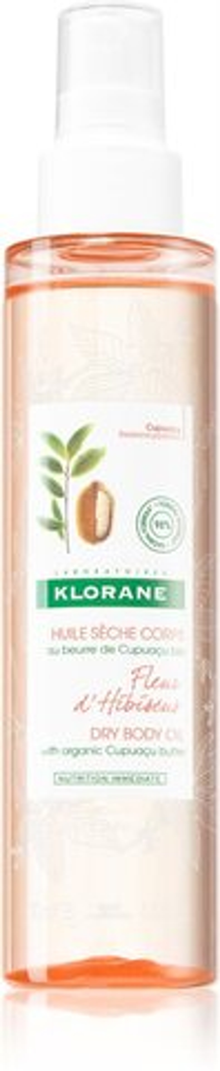Klorane Cupuaçu Bio Fleur d'Hibiscus - сухое масло для тела /   150  ml  / GTIN 3282770203110