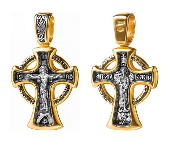 Серебряный новгородский крест с Распятием. Совмещенная фотография._3