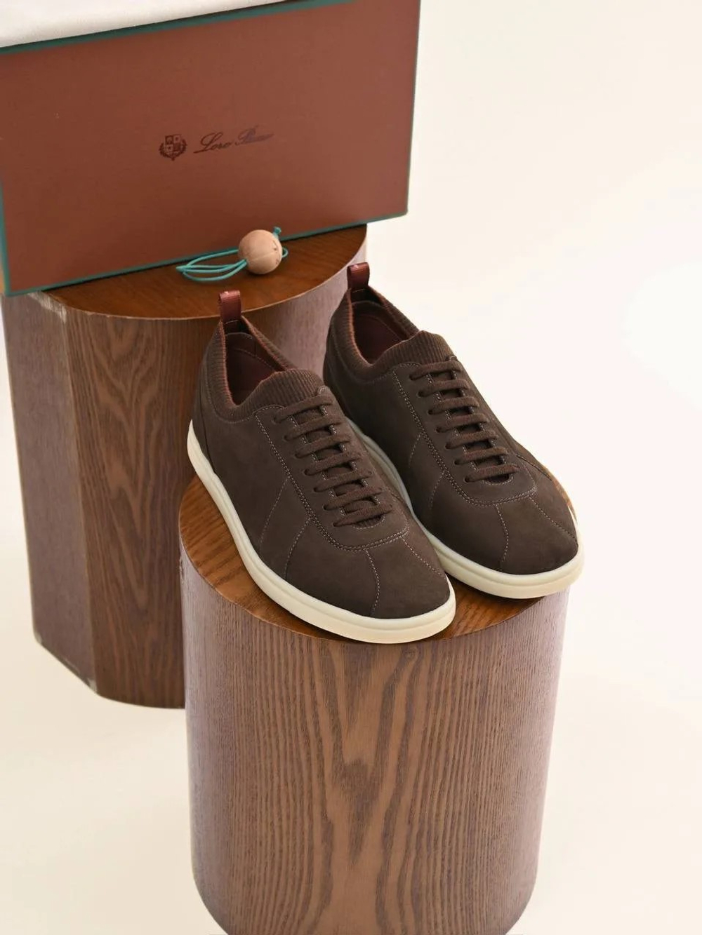 Коричневые кроссовки Loro Piana Soho 2.0 Walk