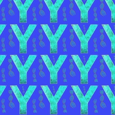 Игрек (бирюзовый на синем)