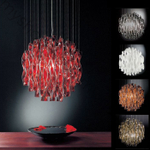 Подвесной дизайнерский светильник  AURA от AXO LIGHT D 45 cm (красный)