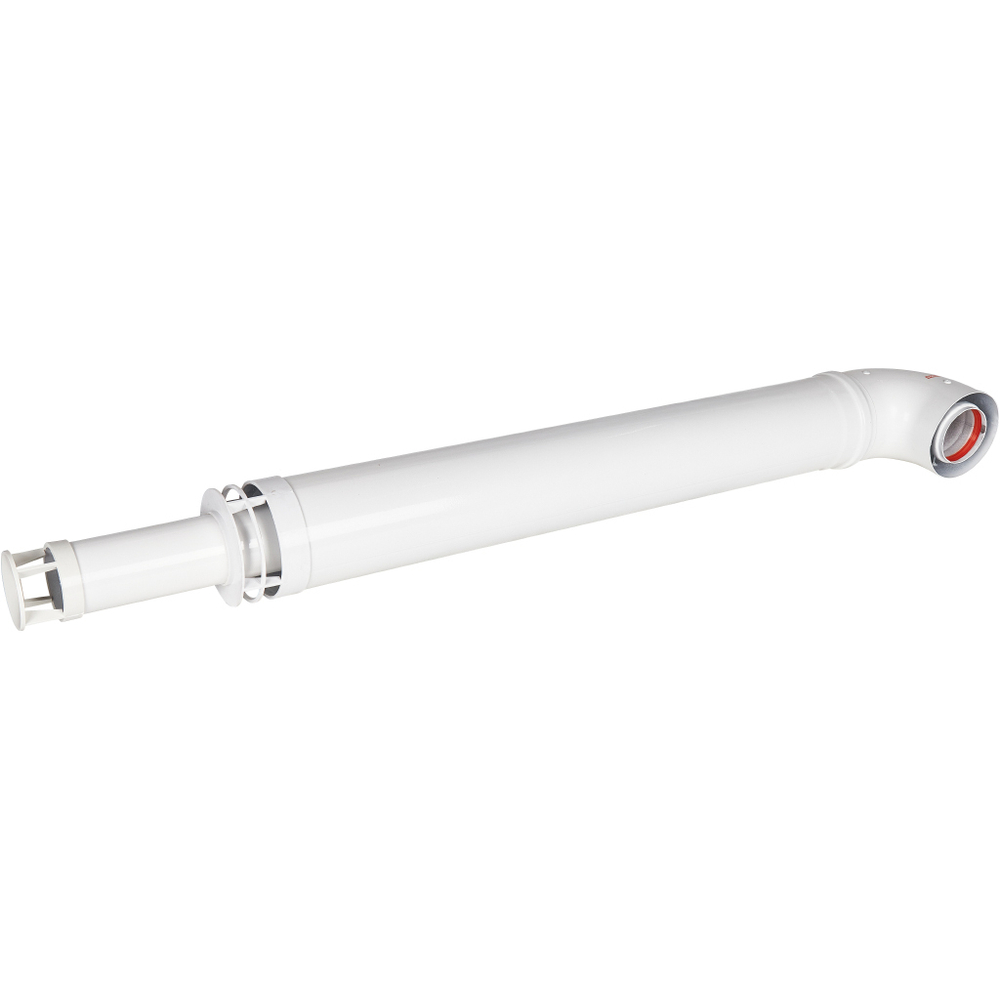 ROMMER Комплект дымохода АНТИЛЕД 60/100 - 1000мм (Bosch, Buderus, Navien S/C/E, Baxi ECO Nova/Classic, Baltur, Fondital) в комплекте фланец