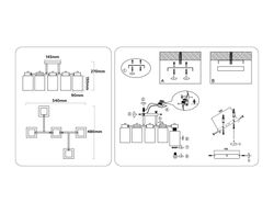 Ambrella Люстра на штанге со стеклянными плафонами Loft TR303048
