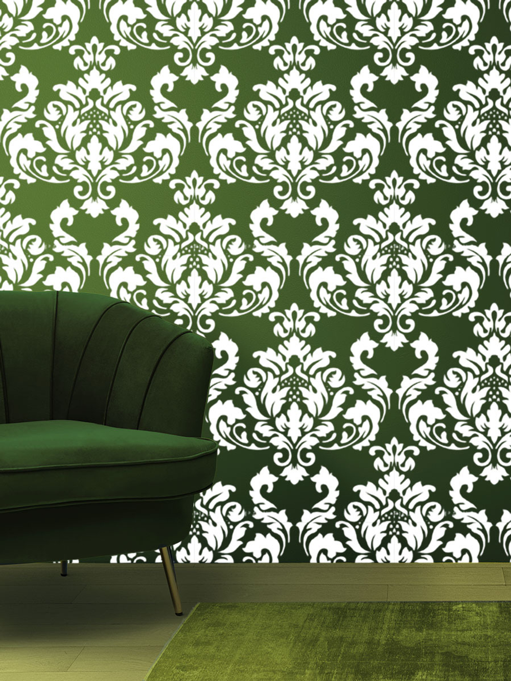 Трафарет для стен из пластика многоразовый 004