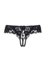 Эротические трусики из кружева с атласными бантиками Madison (Размер: 46-48) (Цвет: черный)