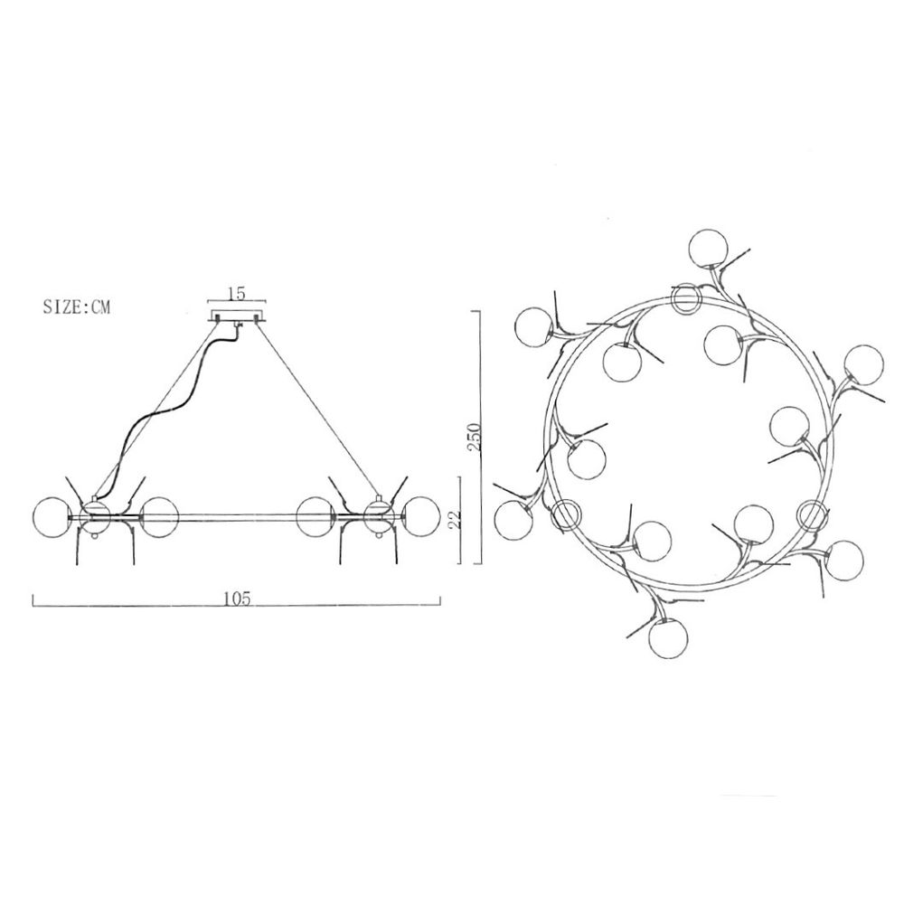 Подвесная Люстра Light Of Matisse R D105 By Imperiumloft