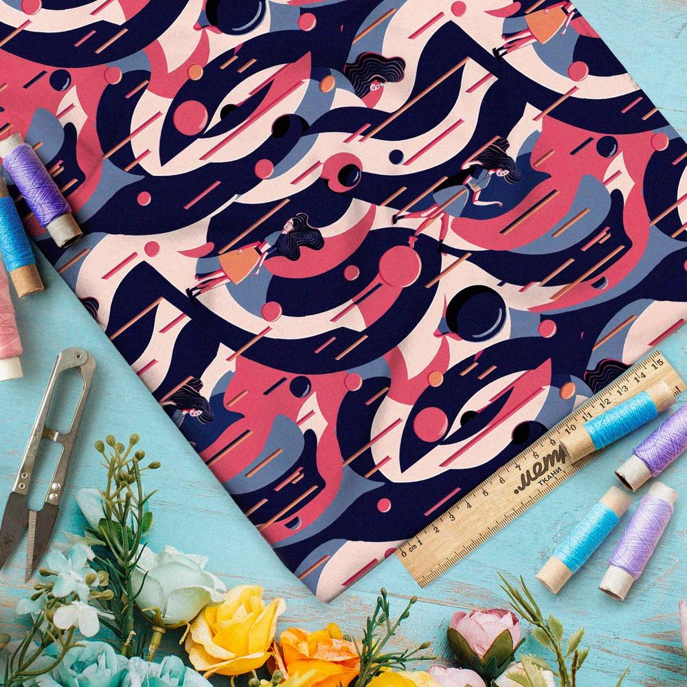 Ткань барби  марокканские орнаменты