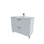 Тумба напольная с умывальником IDDIS Brick, белая, 100 см, BRI10WFi95K