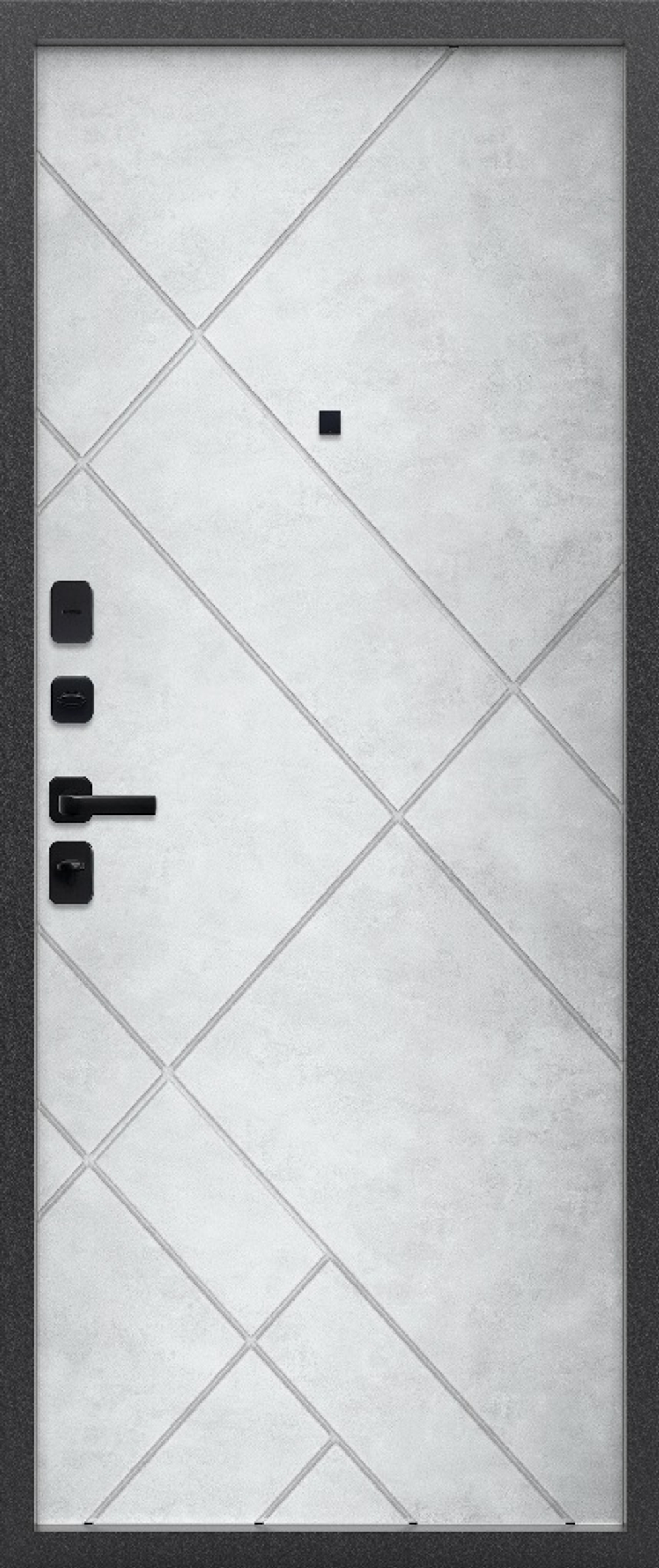 Входная дверь FlyDoors АРКАН ПРИЗМА Бетон снежный