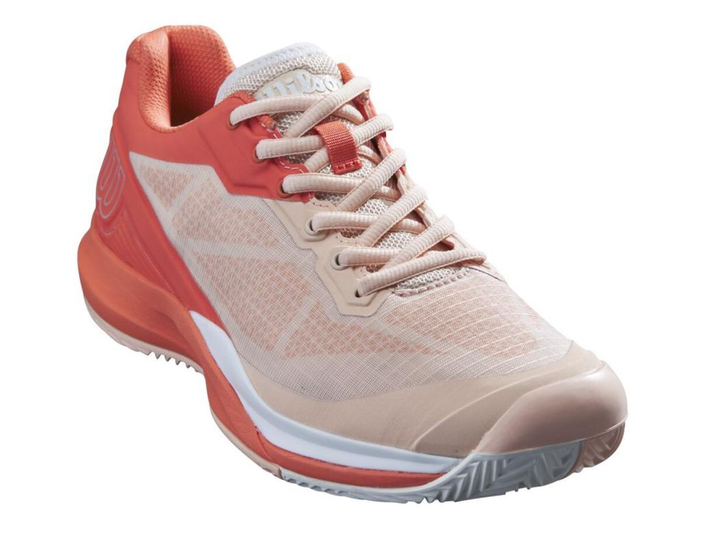 Женские Кроссовки теннисные Wilson Rush Pro 3.5 Clay W - tropical peach/hot coral/wht