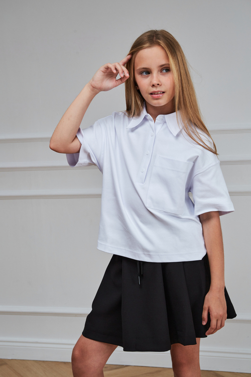 Блуза-поло к/р трикотаж д/д DELORAS 63904ZS