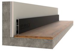 Вставка в плинтус Pro Design 1965 черный, 2700x12x70 мм