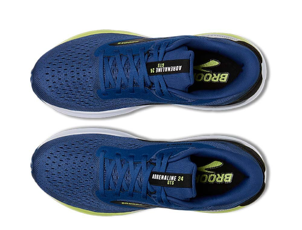 Кроссовки для бега мужские Brooks Adrenaline GTS 24 Сине-Лайм
