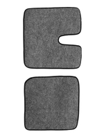 Ковры MAN TGX с 1-м ящиком (механика) (экокожа, черный, черный кант, зеленая вышивка)