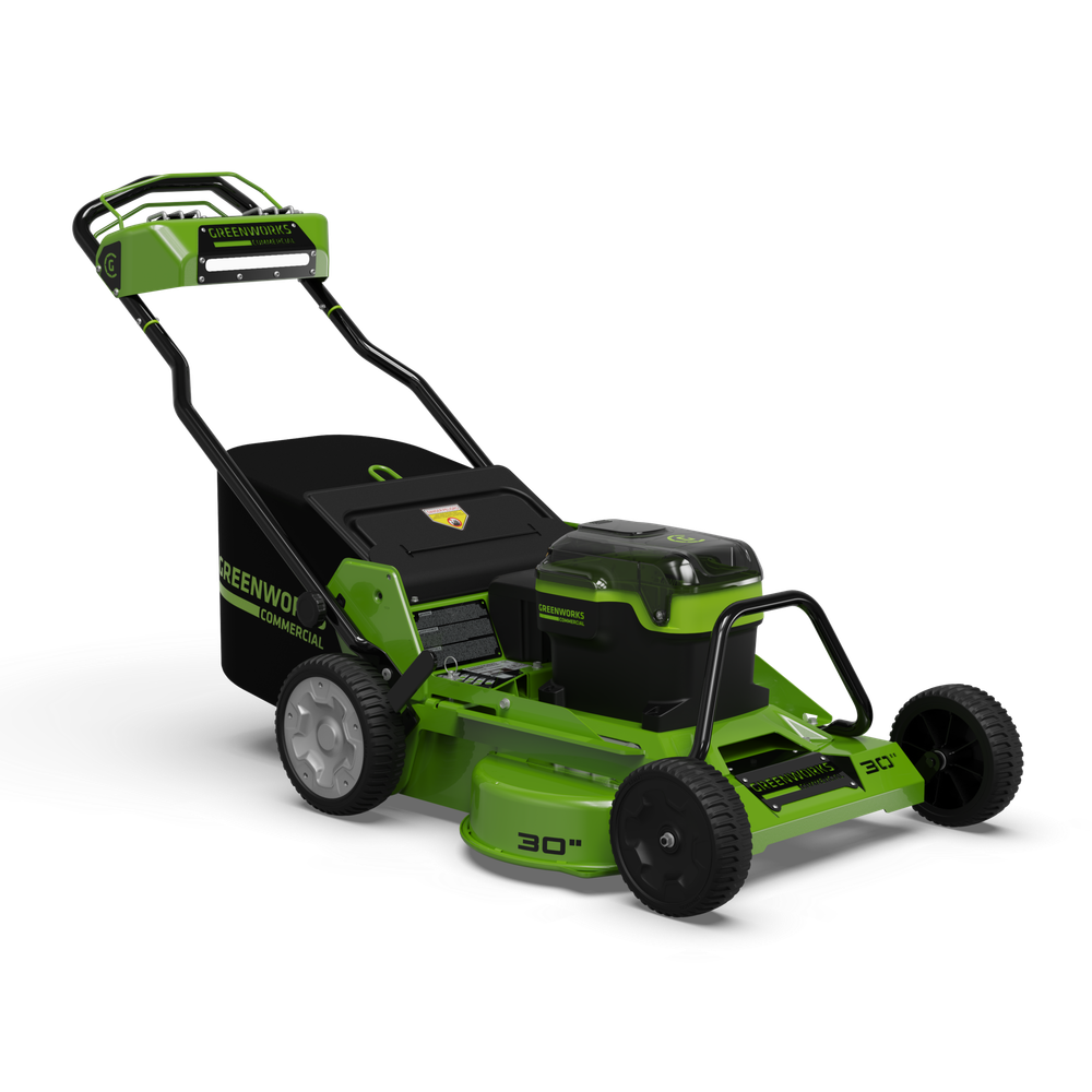 Cамоходная аккумуляторная газонокосилка Greenworks 82LM30S , 82v, 76 см, (2519207U3B), с 3хАКБ 5Ач и ЗУ для 2-х аккумуляторов