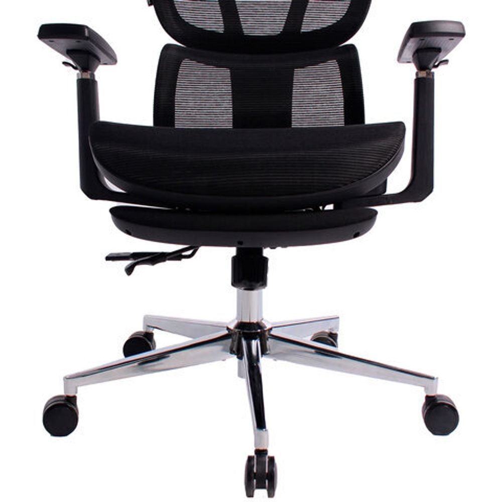 Кресло BRABIX PREMIUM "Evolution ER-700", подножка, слайдер, синхромеханизм, сетка, черное, 532947