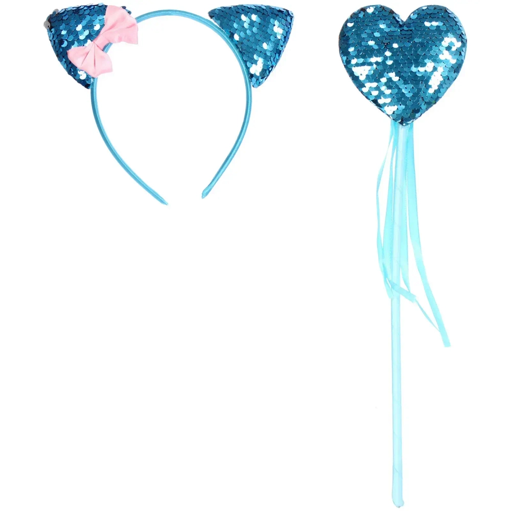 Набор карнавальный «CAT» (ободок, палочка), микс