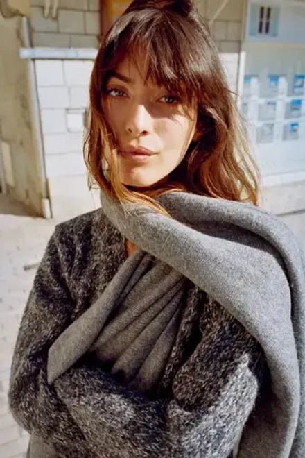 ZARA БАЗОВЫЙ ШАРФ, СЕРЫЙ