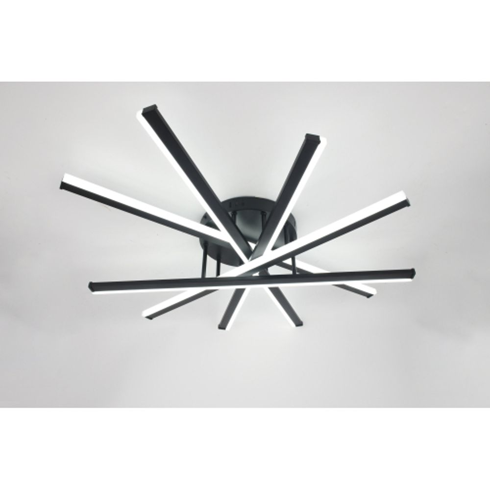 Светильник потолочный светодиодный Rivoli Aurora 6181-201 LED 110 Вт 3000-6000К чёрный с пультом