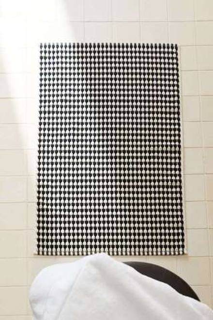 ZARA HOME РЕЛЬЕФНЫЙ КОВРИК ДЛЯ ВАННОЙ, ЧЕРНЫЙ