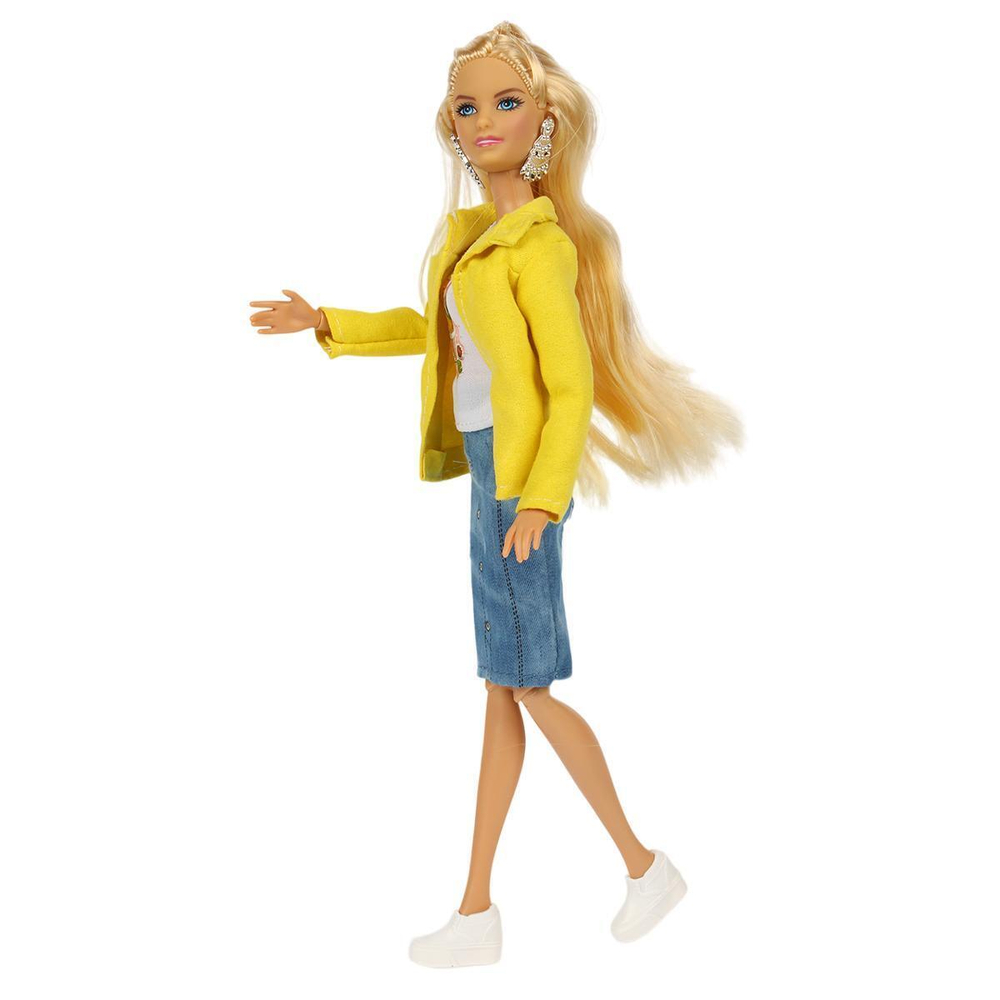 Кукла тип модель София 29см., руки и ноги сгиб, акс. (Карапуз)