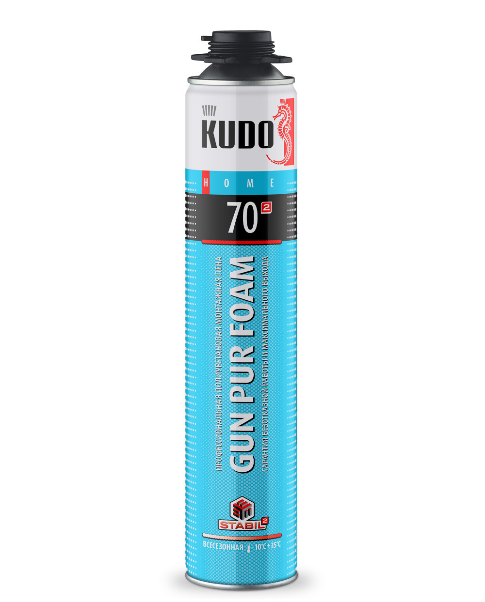 Пена полиуретановая монтажная профессиональная KUDO HOME 70 всесезонная