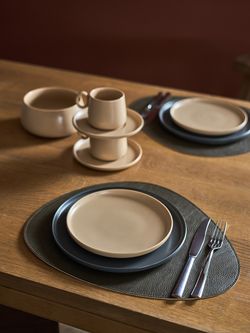 Набор из 4-х двухсторонних сервировочных салфеток Drop, 33х41 см, коричневый/карамельный