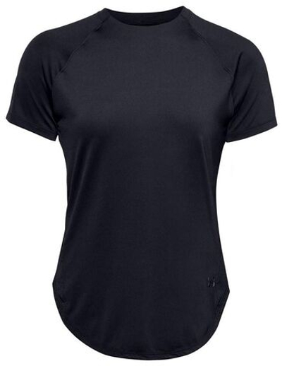 Женская теннисная футболка Under Armour Sport Hi-Lo SS - black