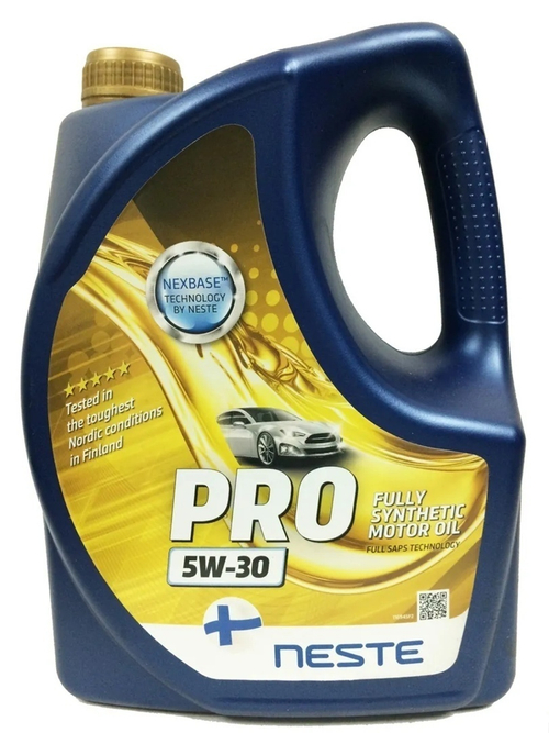 Масло моторное синтетическое Neste 116945 "Pro 5W-30", 4л