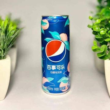 Газированный напиток Pepsi Peach Oolong со вкусом персика и чая Улун, 330 мл (Китай)