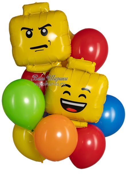 Букет шаров "Детальки ЛЕГО"