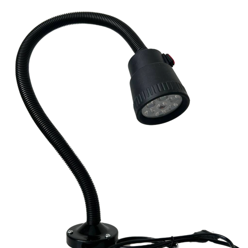 Станочный светодиодный светильник на гибкой ножке с магнитным основанием 220В — LED лампа местного освещения станков с выключателем 7Вт, 700Лм, 5500К, 220В, IP65