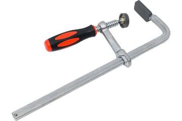 Кованая струбцина WOODWORK F-тип, 300x80 мм, c винтовой рукояткой HFC-3080