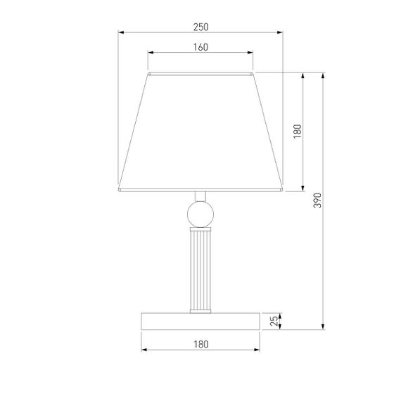 Настольная лампа Eurosvet Conso 01145/1 латунь