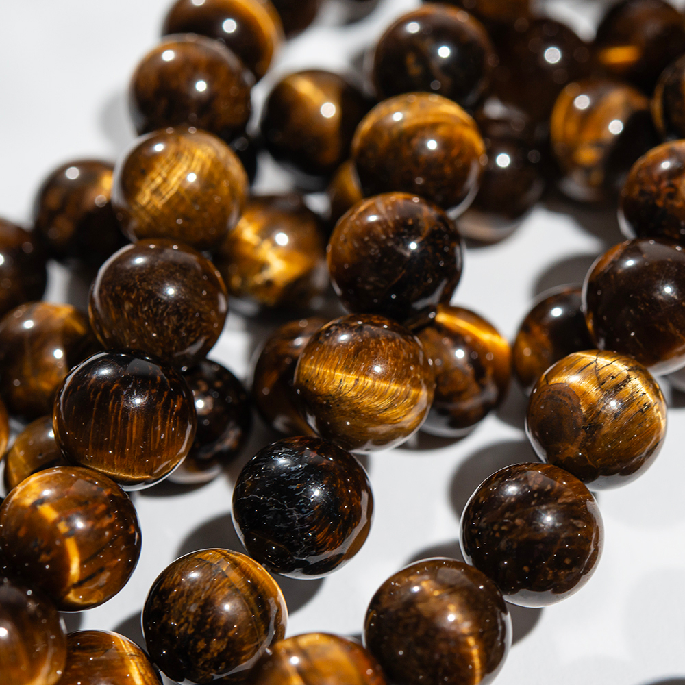 Золотистый тигровый глаз натуральный, шар 10мм