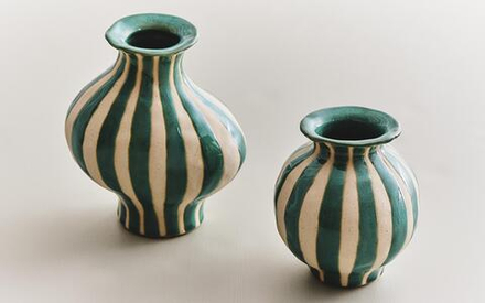 Zara Home Ваза из керамики, цвет белый, 15 см