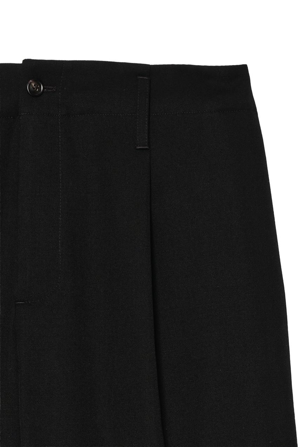 ZARA X BENITO ANTONIO ПРЯМЫЕ КОСТЮМНЫЕ БРЮКИ ИЗ 100% ШЕРСТИ, ЧЕРНЫЙ