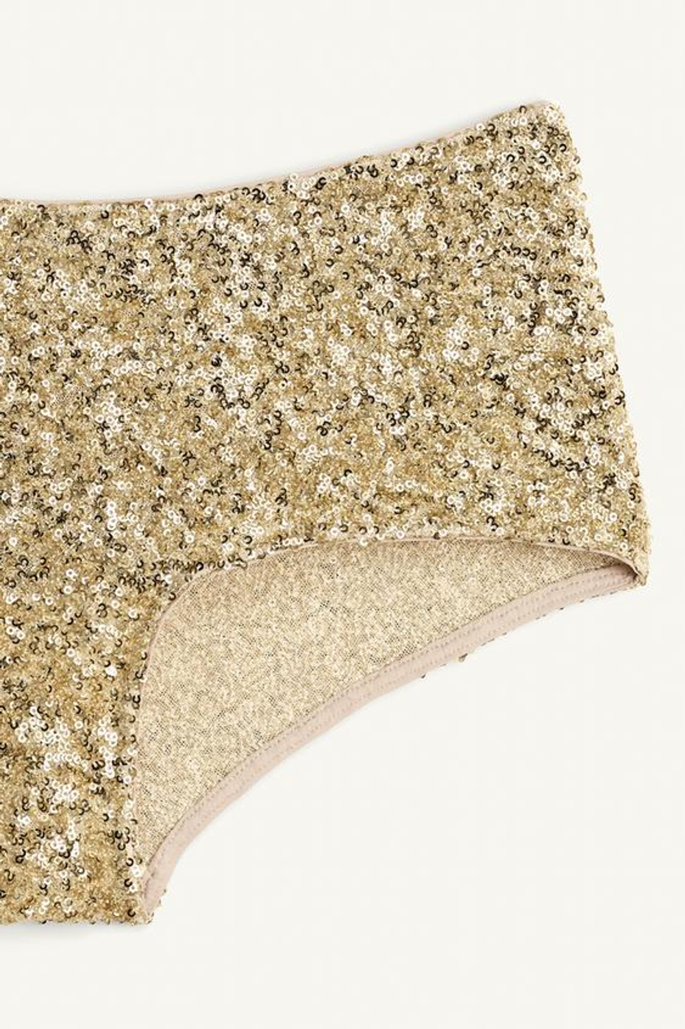 ZARA ТРУСЫ С БЛЕСТКАМИ - LIMITED EDITION, ЗОЛОТИСТЫЙ
