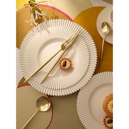 Набор столовых приборов globe, золотистые, 16 пред.