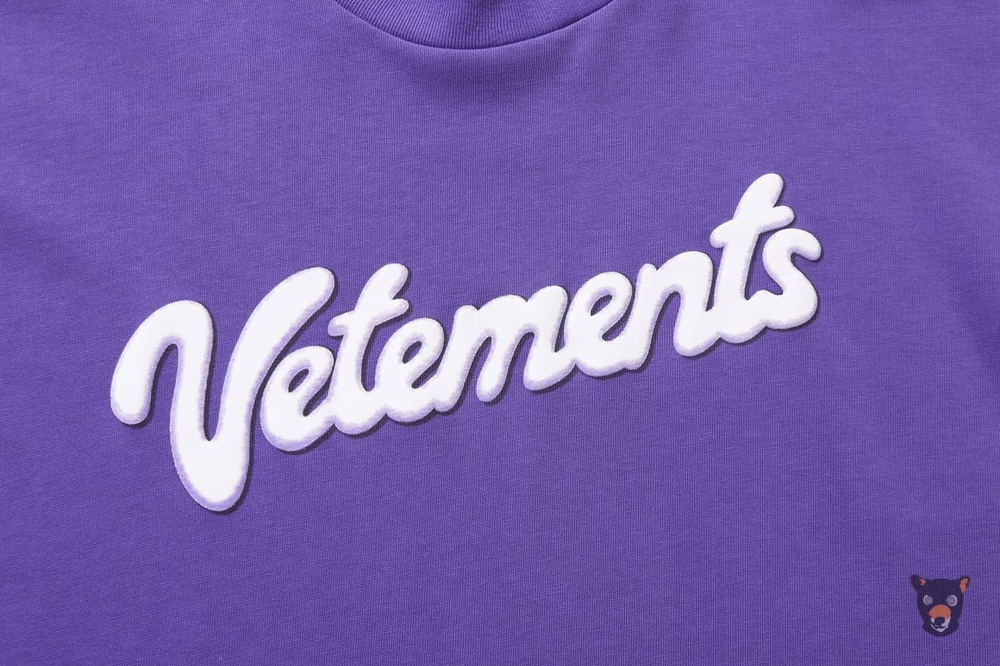 Футболка Vetements "Sweet Logo" фиолетовая