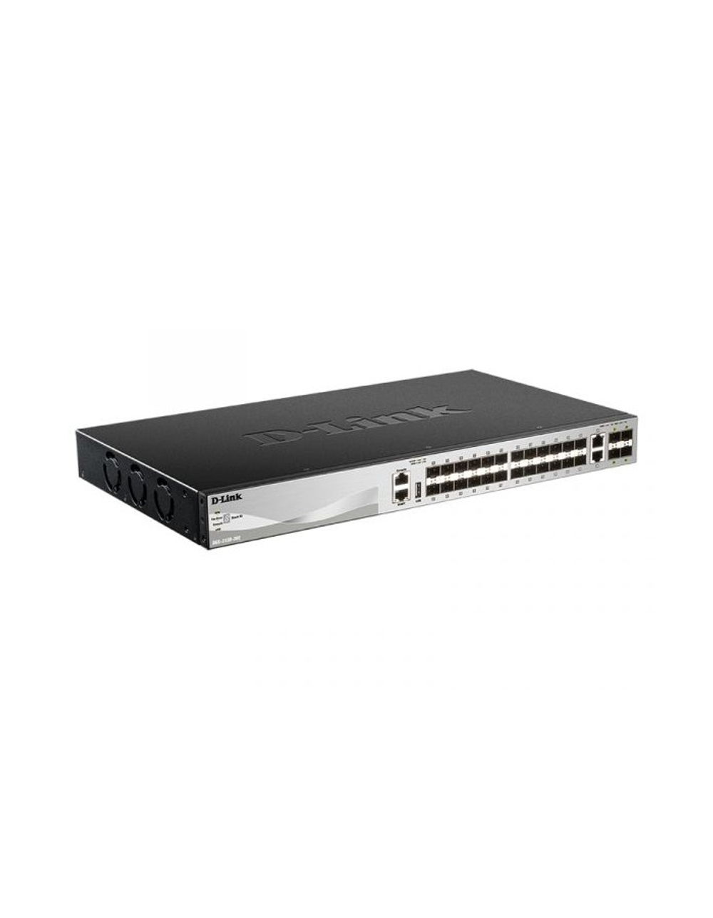 D-Link DGS-3130-30S/B1A PROJ Управляемый L3 стекируемый коммутатор с 24 портами 1000Base-X SFP, 2 портами 10GBase-T и 4 портами 10GBase-X SFP+