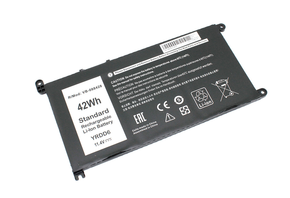 Аккумуляторная батарея для ноутбука Dell Inspiron 14 5482 5485 (YRDD6) 11.4V 3600mAh OEM