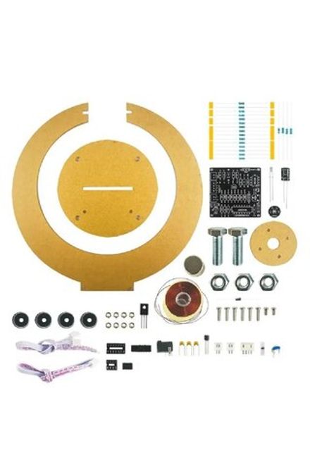 Набор для сборки и пайки (конструктор) "Магнитный левитатор / левитрон / левитация" с корпусом