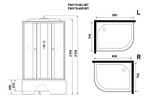 Душевая кабина Niagara Promo P90/70/40L/MT (90х70х215) 4 места