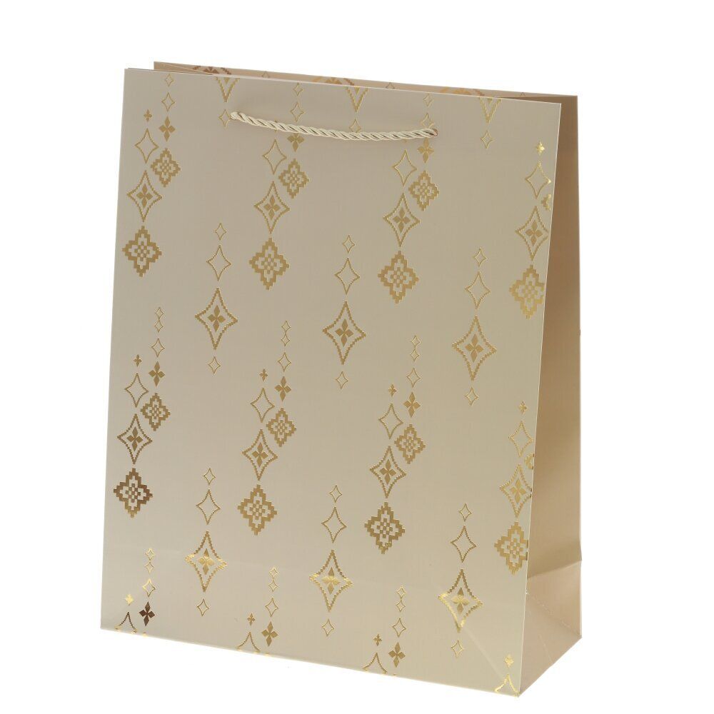 GAEM Пакет подарочный M (бумага 210г/м2, блок микс 12шт), L26 W10 H32 см, 4в.