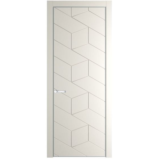 Межкомнатная дверь эмаль Profil Doors 9PA перламутр белый глухая профиль белый матовый