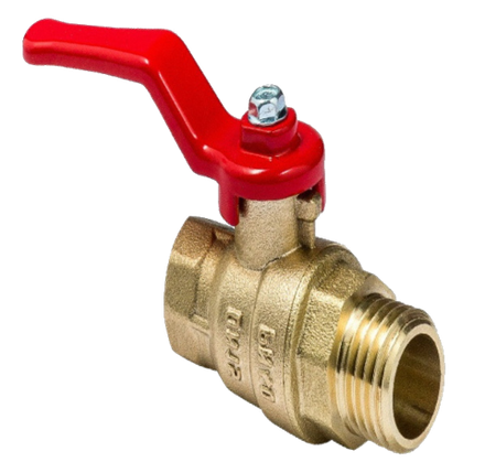 Кран шаровой 1 ВР/НР DN25 PN40 (Ручка - Рычаг)