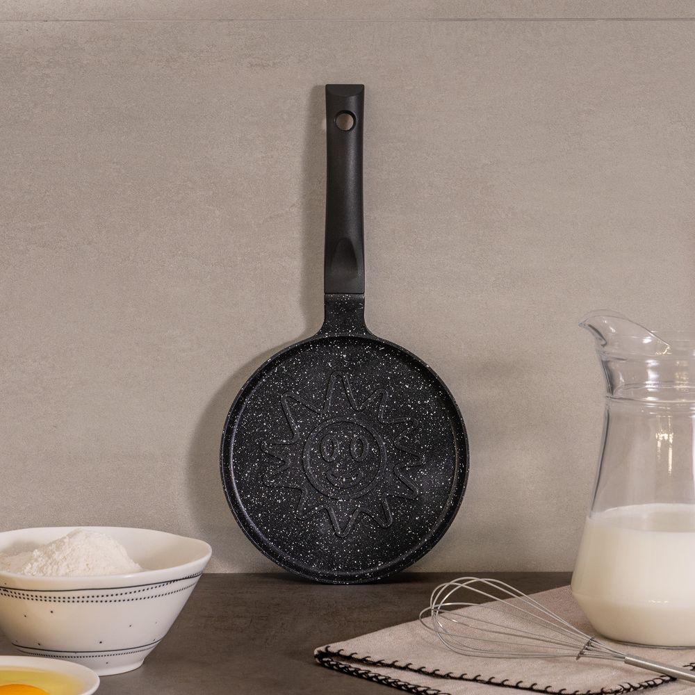 СКОВОРОДА AGNESS "СМАЙЛ" С АНТИПРИГАР.ПОКРЫТИЕМ ДИАМЕТР=18 СМ