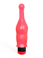 Гелевый розовый массажёр простаты - 18,8 см. (Цвет: розовый)